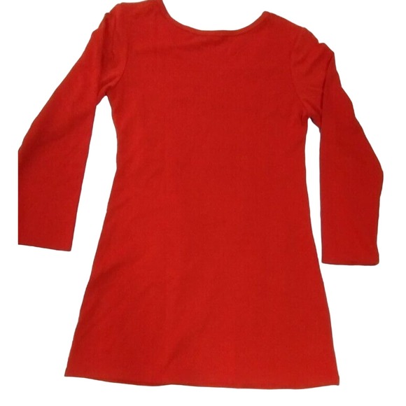 Moon River Womens Size Small Retro Dress Orange Yellow Scoop Neck Dress - Picture 10 of 10